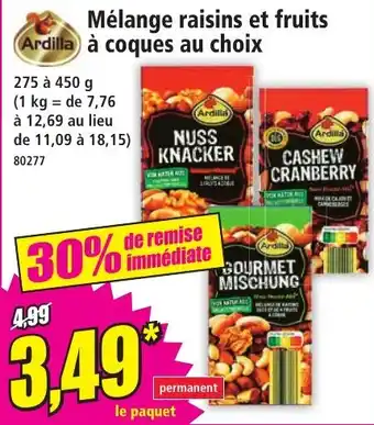 Ardilla Mélange raisins et fruits à coques