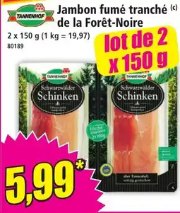 Norma TANNENHOF Jambon fumé tranché offre