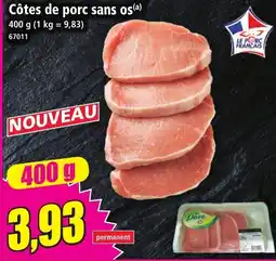 Norma Le Porc Français Côtes de porc sans os offre