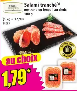 Norma Finest Gourmet Salami tranché offre
