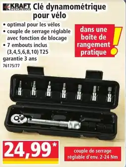 Norma KRAFT Clé dynamométrique pour vélo offre