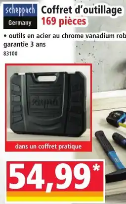 Norma scheppach Coffret d'outillage offre