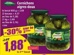 Norma Ernte Krone Cornichons aigres-doux offre