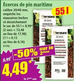 Norma Terraland Écorces de pin maritime offre