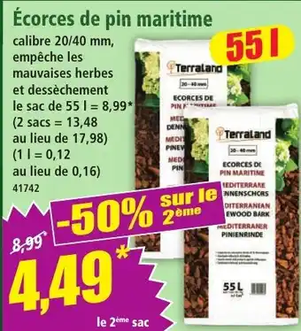Terraland Écorces de pin maritime