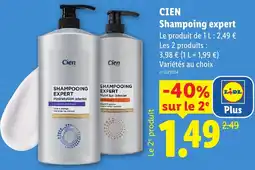 Lidl Cien Shampoing expert offre
