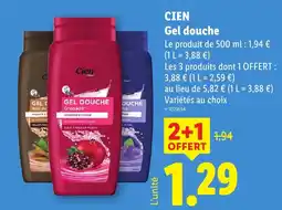 Lidl Cien gel douche offre