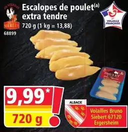 Norma Siebert Escalopes de poulet extra tendre offre
