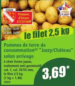 Norma Primeurs d'Alsace Pommes de terre offre