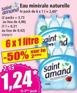 Norma Saint Amand Eau minérale naturelle offre