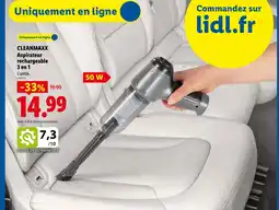 Lidl Cleanmaxx aspirateur rechargeable offre