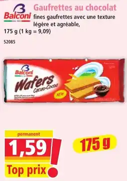Norma Balconi Wafers Cacao-Cocoa offre