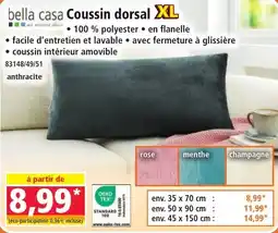 Norma bella casa Coussin dorsal XL offre