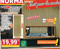 Norma trendstabil Panneau mural décoratif et acoustique offre