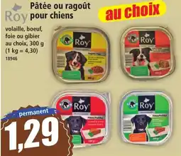 Norma Roy Pâtée ou ragoût pour chiens offre
