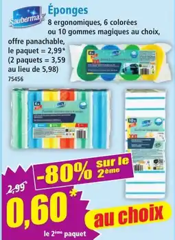 Norma Saubermax Éponges offre