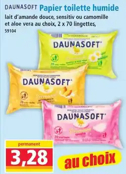 Norma DAUNASOFT Papier toilette humide offre