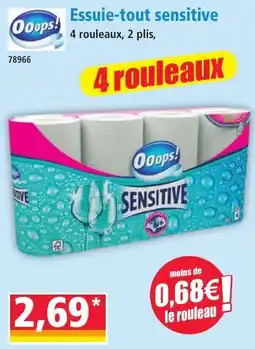 Norma Ooops! Essuie-tout sensitive offre