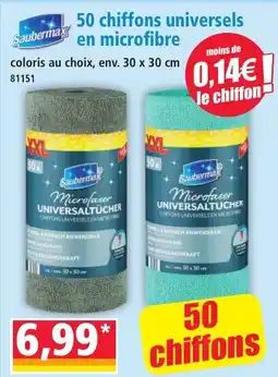 Norma Saubermax chiffons universels en microfibre offre