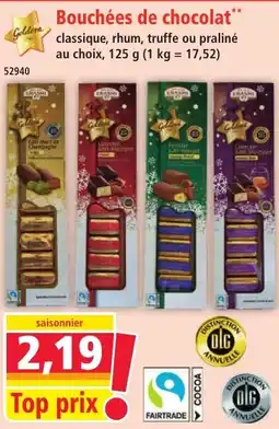 Norma Goldora Bouchées de chocolat offre