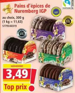 Norma Pains d'épices de Nuremberg IGP offre