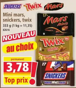 Norma Mars Twix Snickers offre