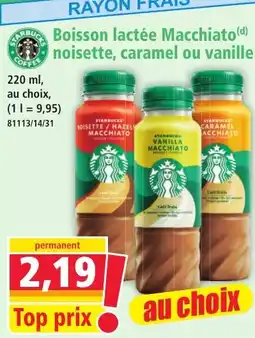 Norma STARBUCKS Boisson lactée Macchiato offre