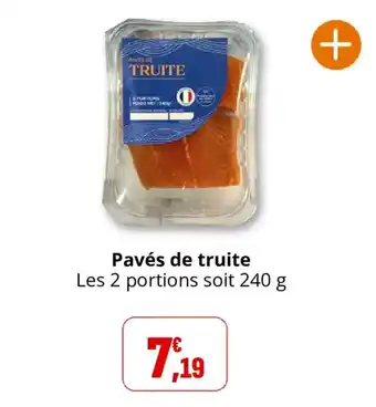 Pavés de truite