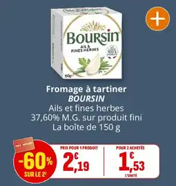 Coccinelle Express BOURSIN Fromage à tartiner offre