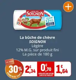 Coccinelle Express SOIGNON La bûche de chèvre offre