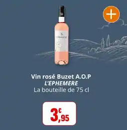 Coccinelle Express L'EPHEMERE Vin rosé Buzet A.O.P offre