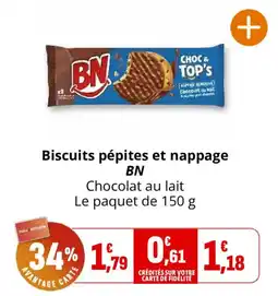 Coccinelle Express BN Biscuits pépites et nappage offre