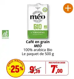 Coccinelle Express méo Café en grain offre