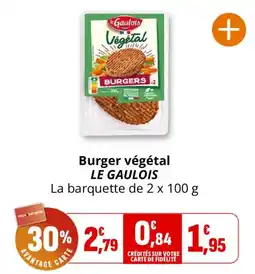 Coccinelle Express LE GAULOIS Burger végétal offre