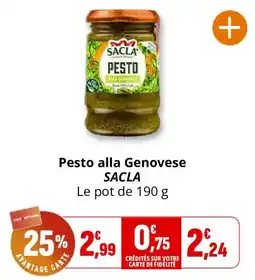Coccinelle Supermarché SACLA Pesto alla Genovese offre