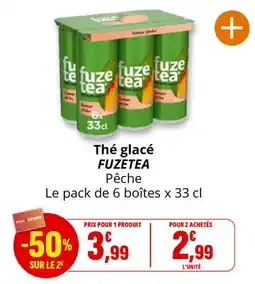 Coccinelle Supermarché FUZETEA Thé glacé offre