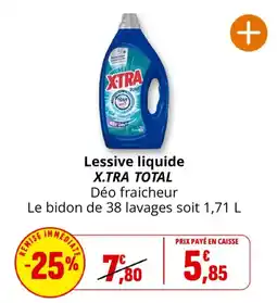 Coccinelle Supermarché X.TRA TOTAL Lessive liquide offre