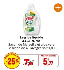 Coccinelle Supermarché X.TRA TOTAL Lessive liquide offre