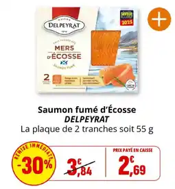 Coccinelle Supermarché DELPEYRAT Saumon fumé d'Écosse offre