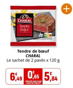 Coccinelle Supermarché CHARAL Tendre de bœuf offre
