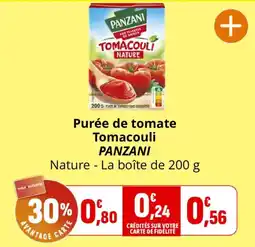 Coccinelle Express PANZANI Purée de tomate offre