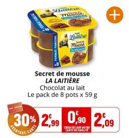 Coccinelle Supermarché LA LAITIÈRE Secret de mousse offre