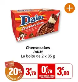 Coccinelle Express DAIM Cheesecakes offre