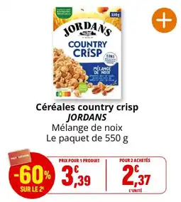 Coccinelle Express JORDANS Céréales country crisp offre