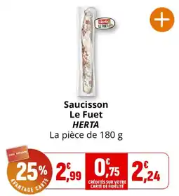Coccinelle Express HERTA Saucisson Le Fuet offre