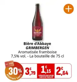 Coccinelle Express GRIMBERGEN Bière d'Abbaye offre