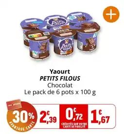 Coccinelle Express PETITS FILOUS Yaourt offre