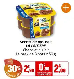 Coccinelle Express LA LAITIÈRE Secret de mousse offre