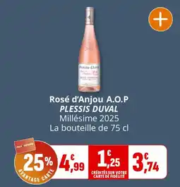 Coccinelle Supermarché PLESSIS DUVAL Rosé d'Anjou A.O.P offre