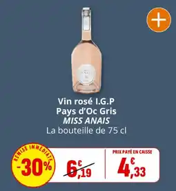 Coccinelle Supermarché MISS ANAIS Vin rosé I.G.P offre